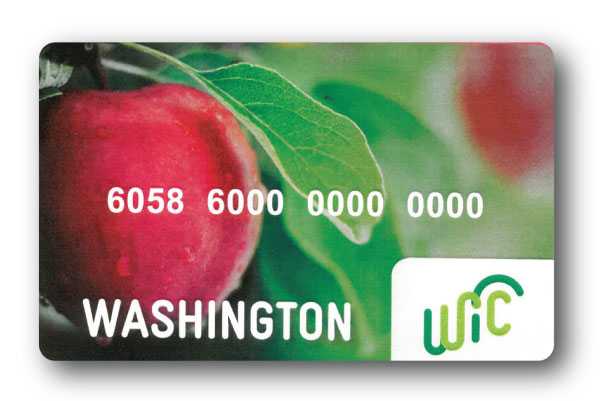 Image of Washington State WIC card